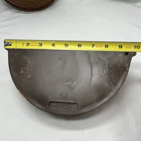 Vtg Homco Brown Faux Wicker Wall Pocket Decor Planter Set 2 Granny Cottage Decor - Picture 5 of 8